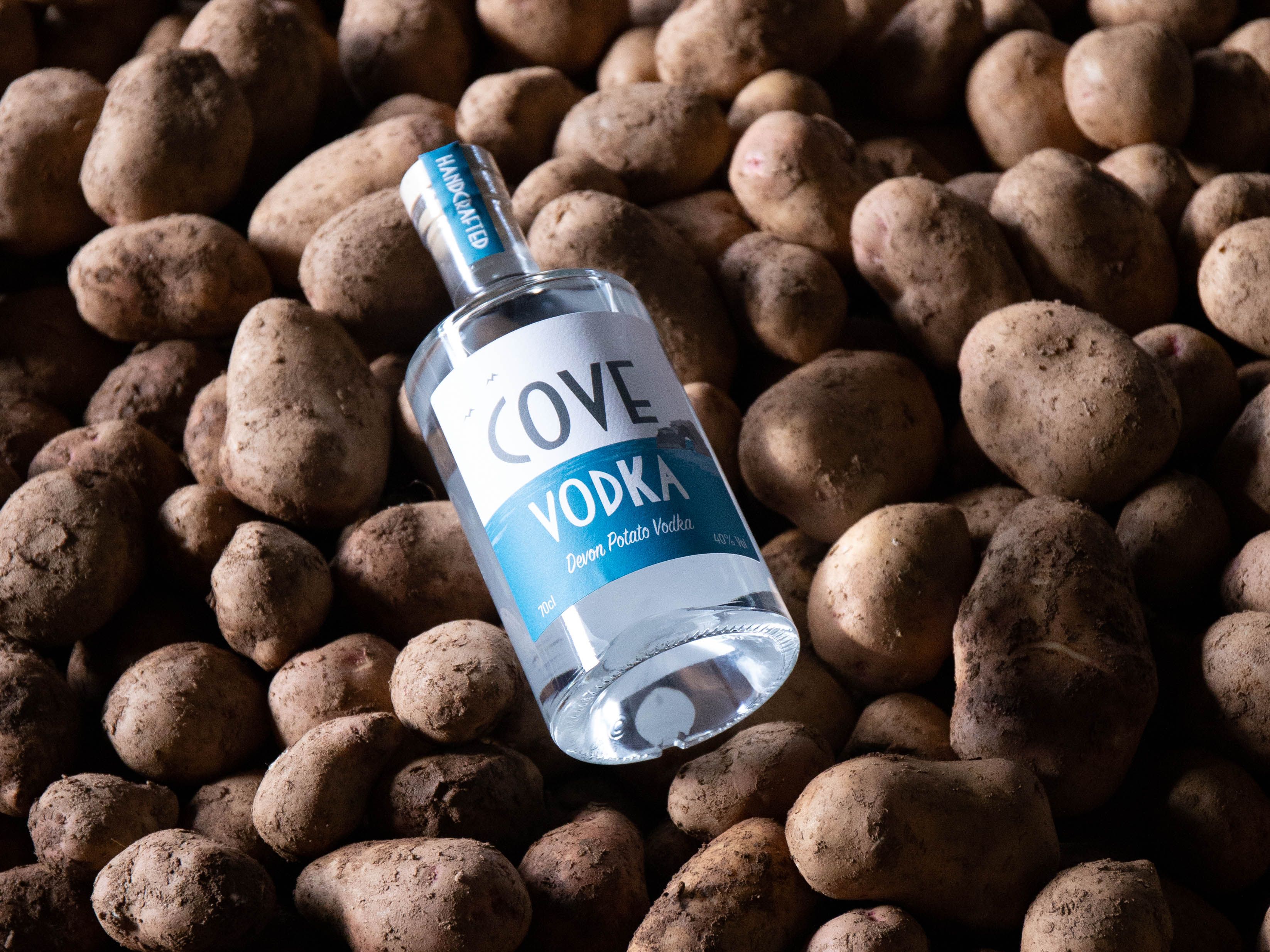 Devon Cove Vodka and potatoes