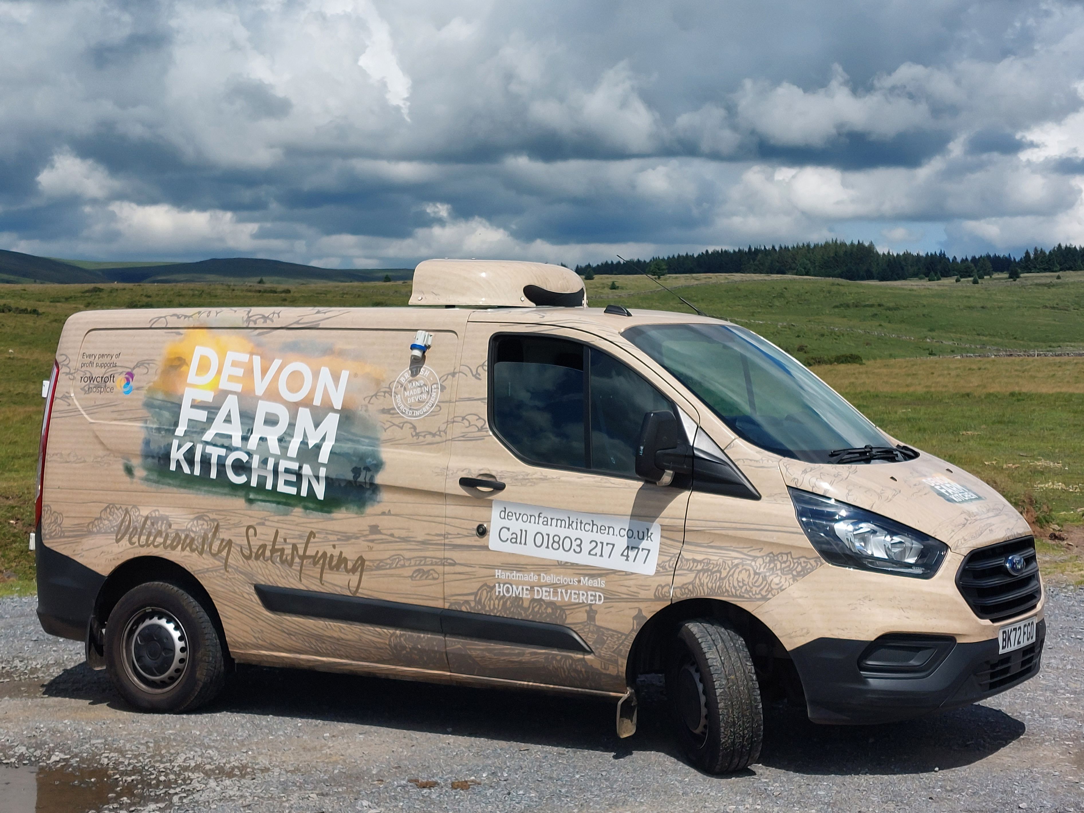Devon farm Kitchen delivery van