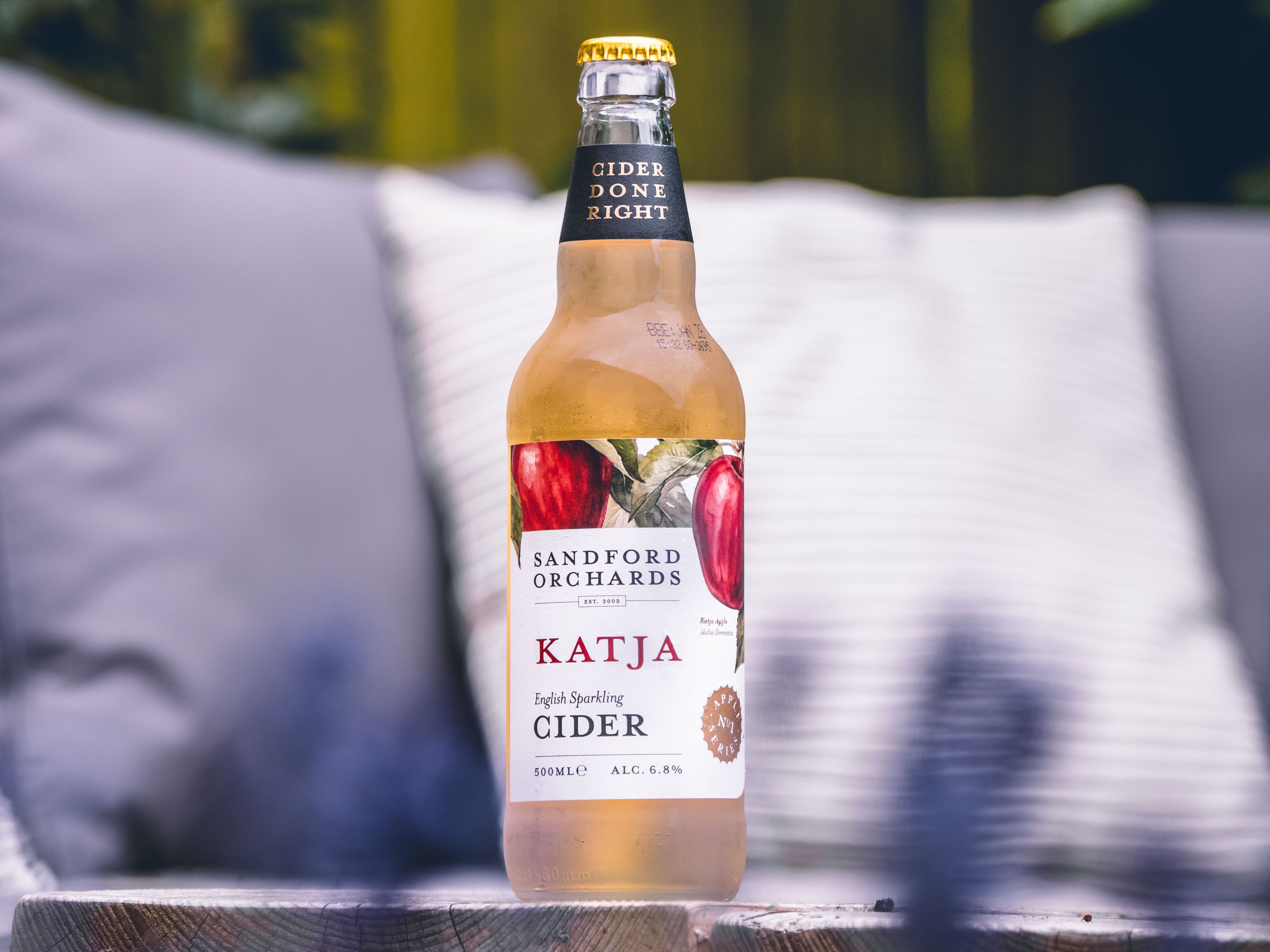 Sandford Orchards Katja cider, a 500ml bottle