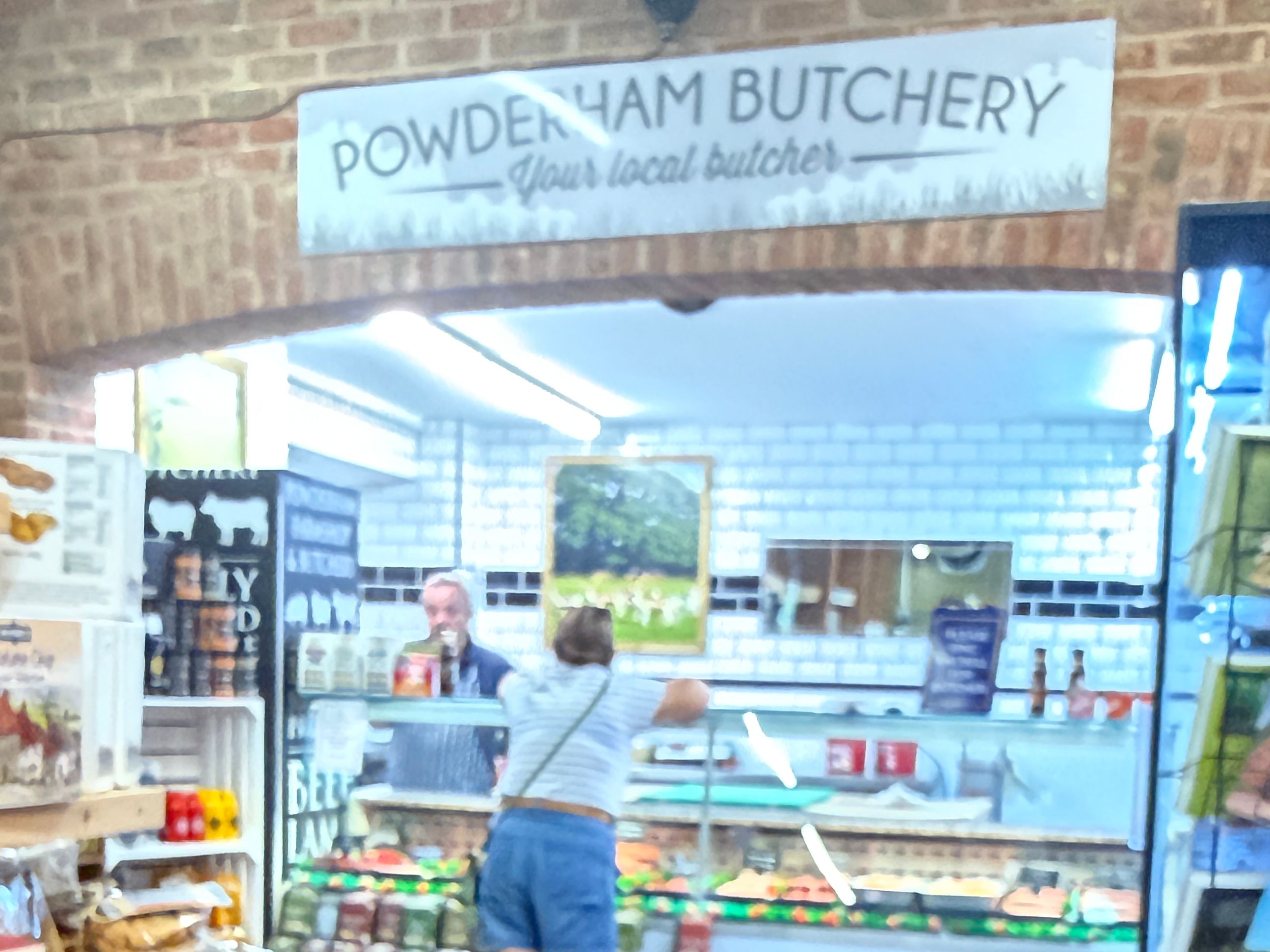 Powderham Farm Shop butchery counter