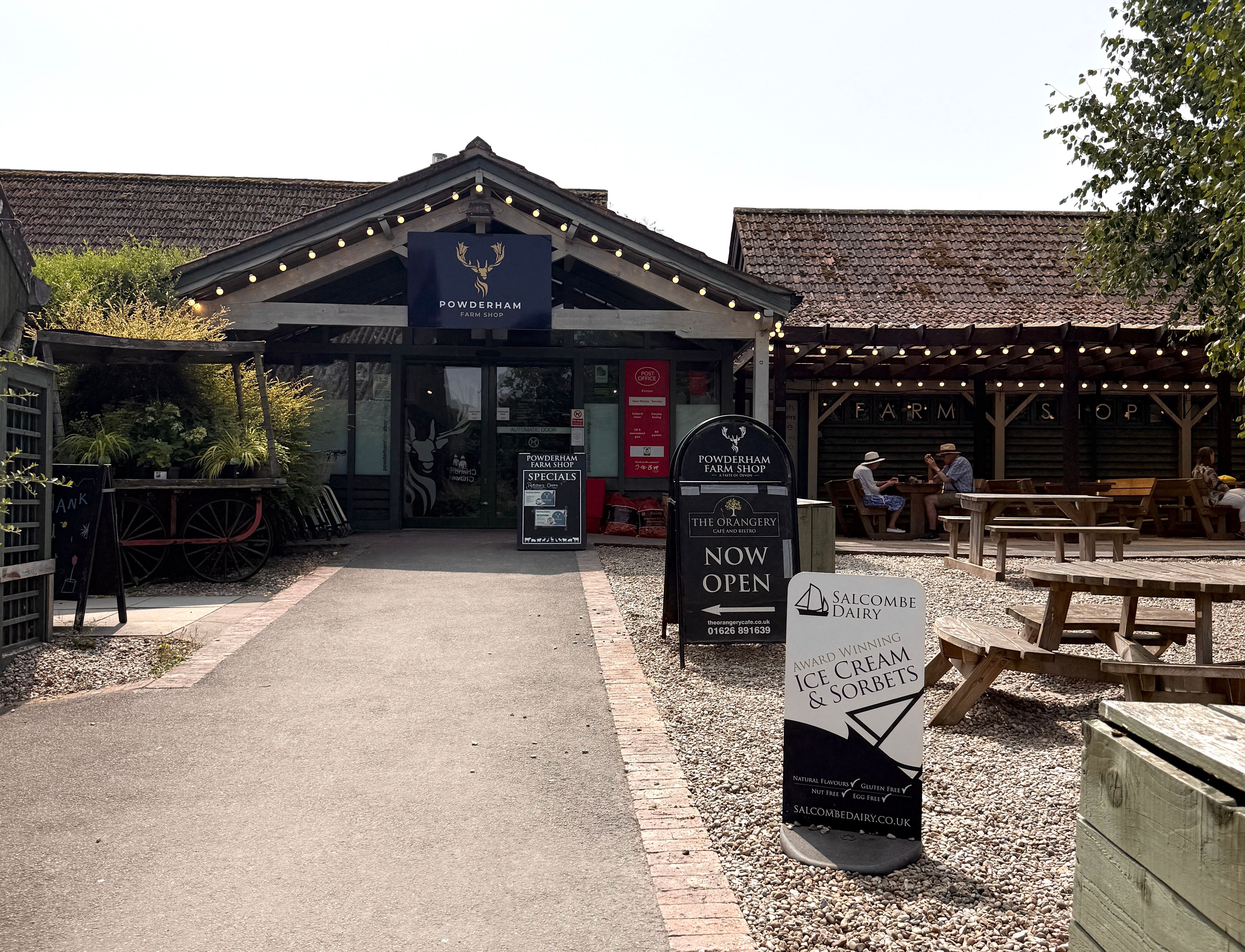 Powderham Farm Shop front entrance