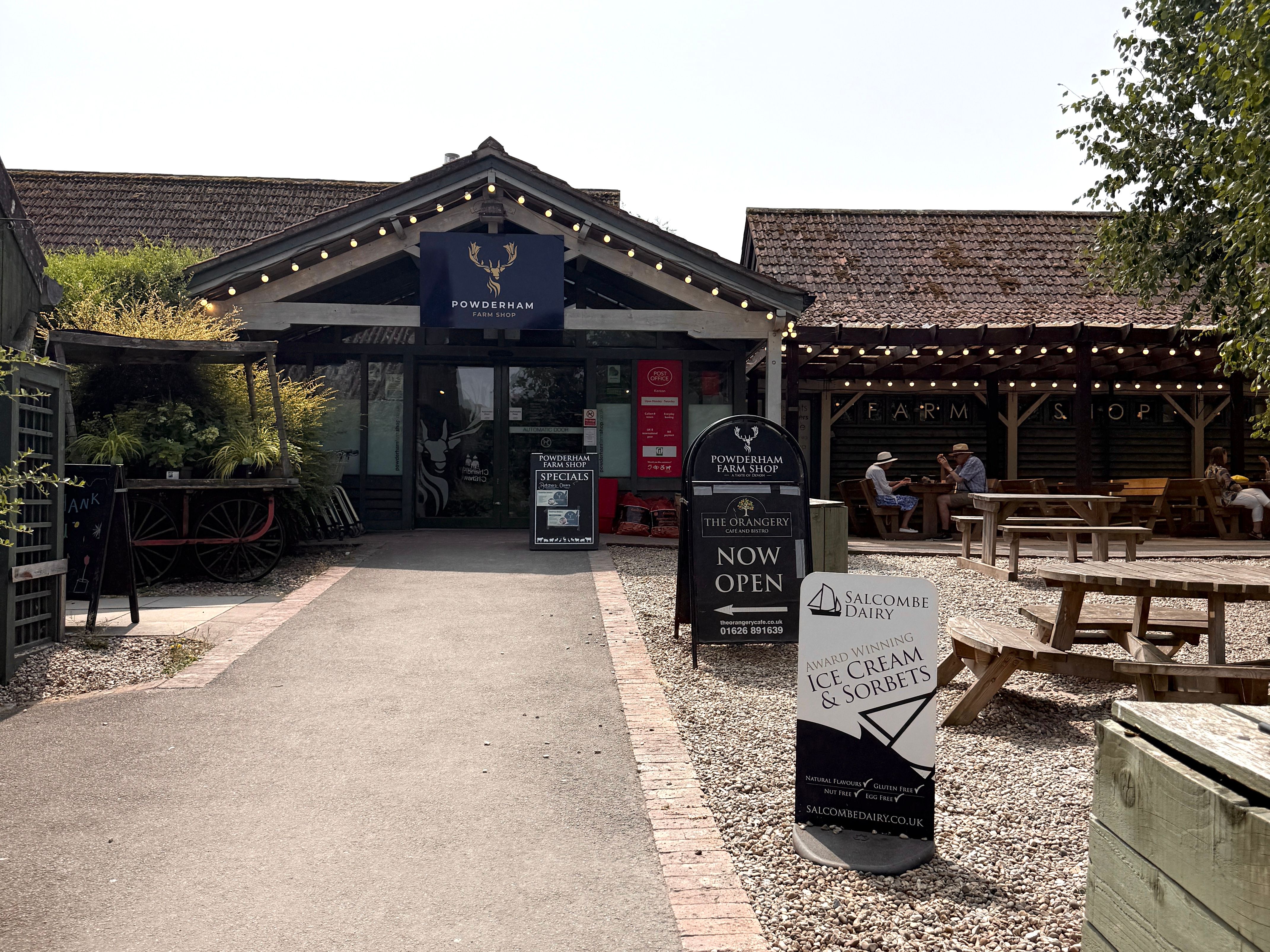 Powderham Farm Shop front entrance