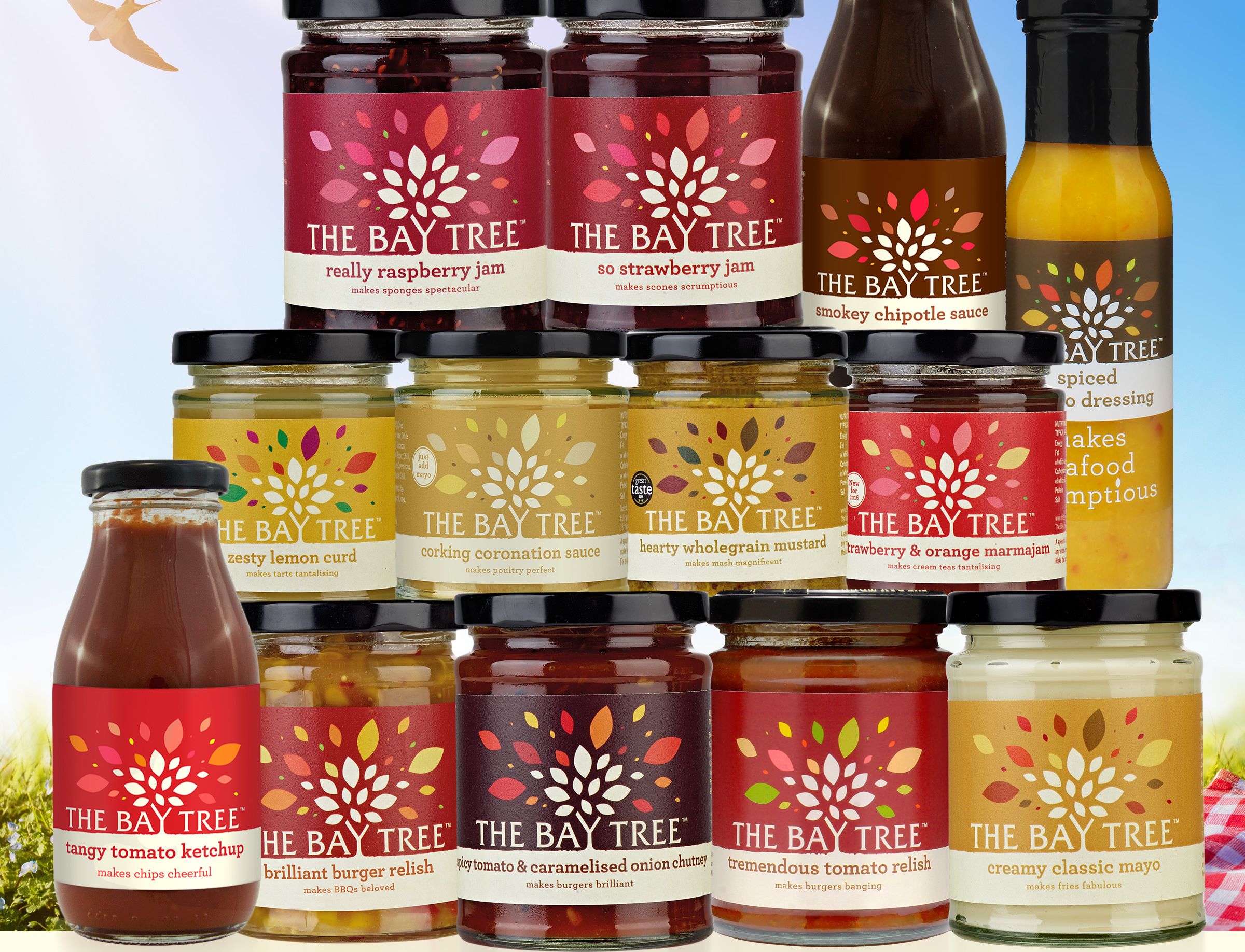 The Bay Tree Competition prize a selection of jars and bottles