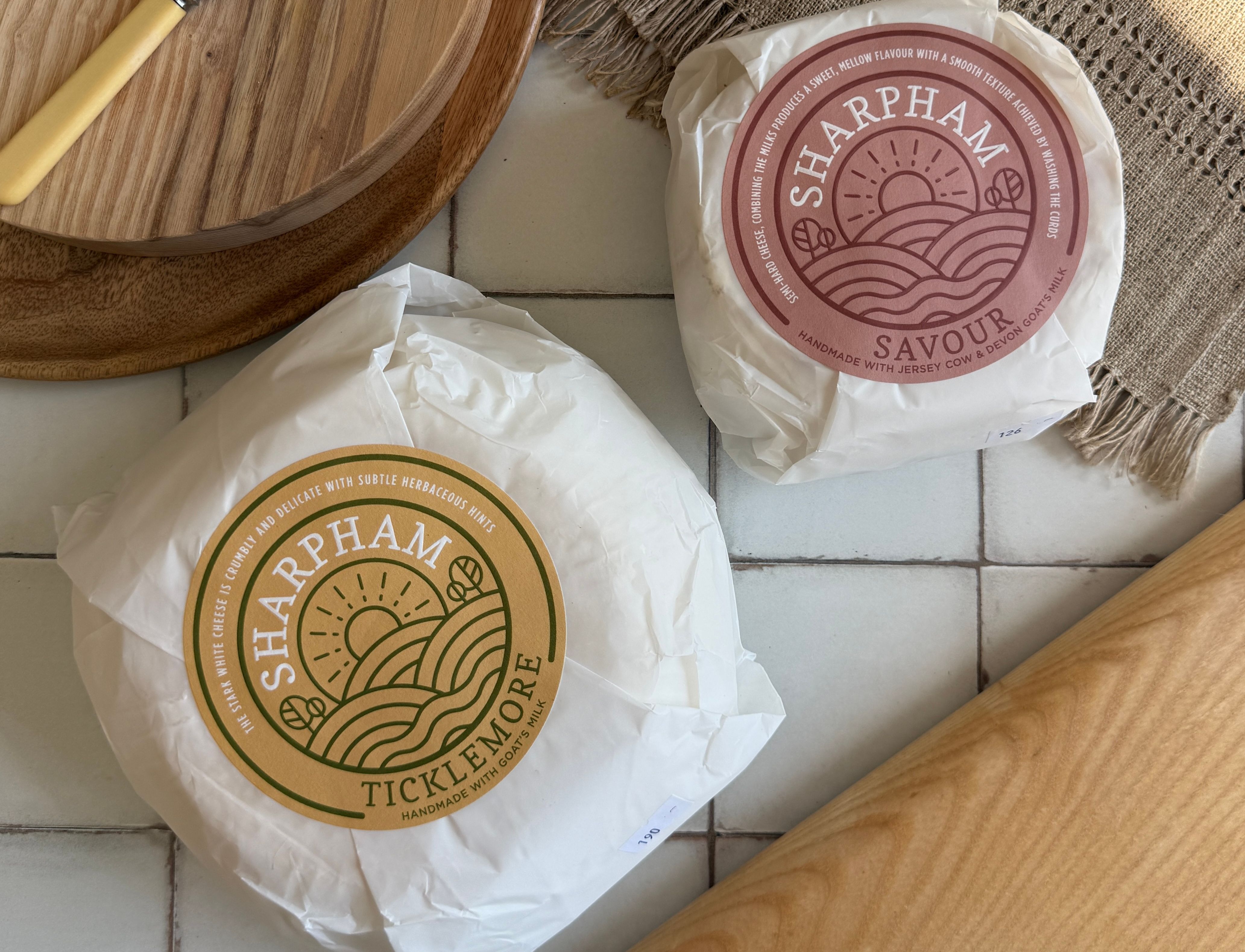 Sharpham Dairy Great Taste 3-star cheeses