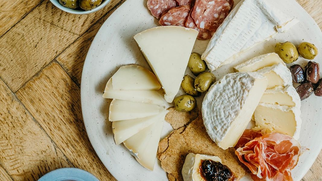 Sharpham Cheese Dairy cheeseboard