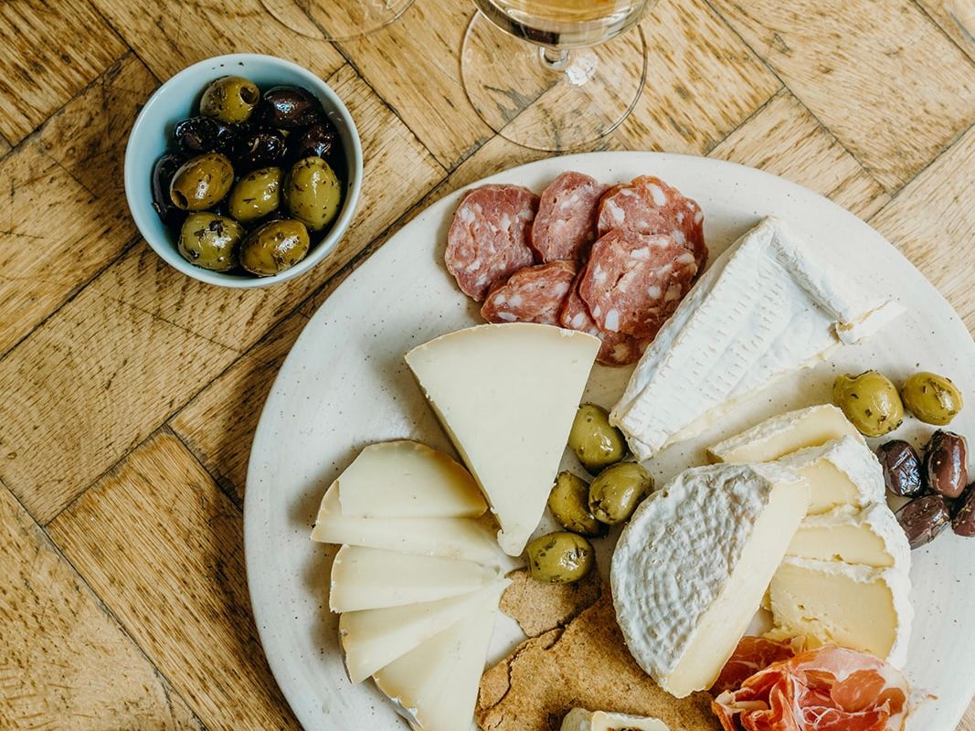 Sharpham Cheese Dairy cheeseboard