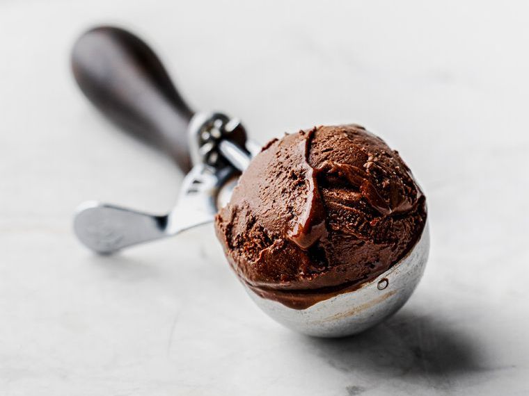 granny gothards vegan chocolate ice cream scoop