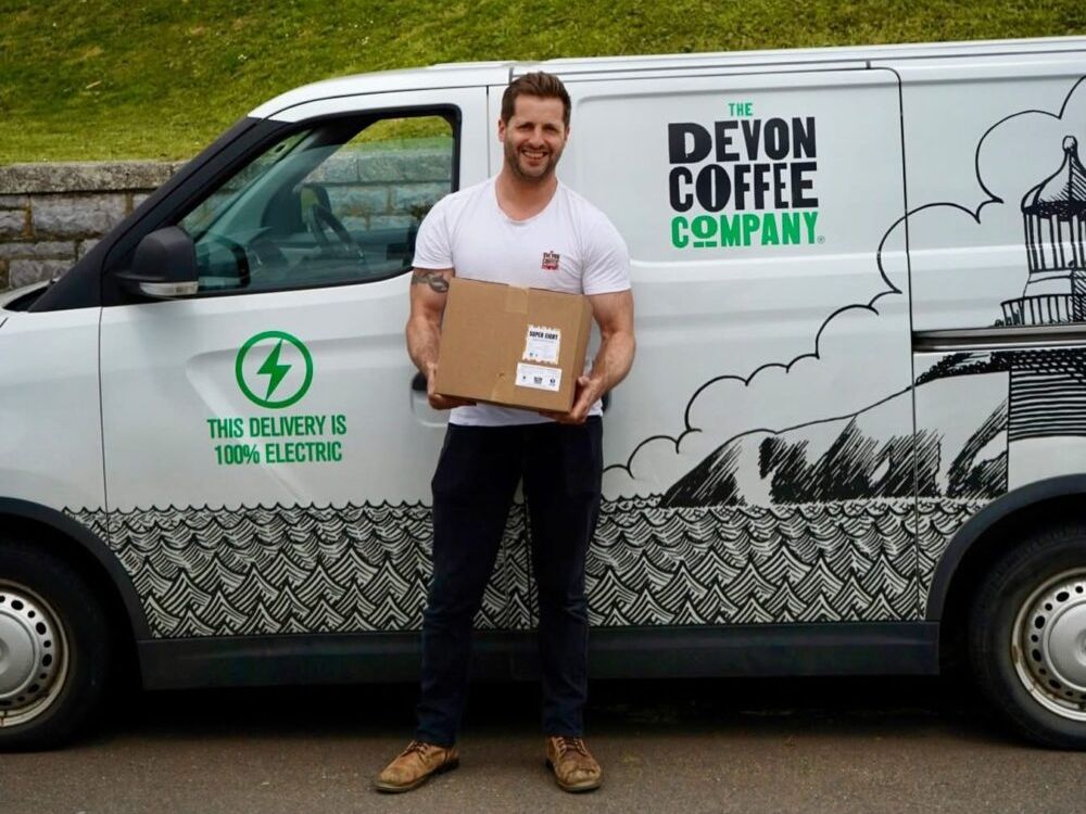 Devon Coffee Co Van and Staff