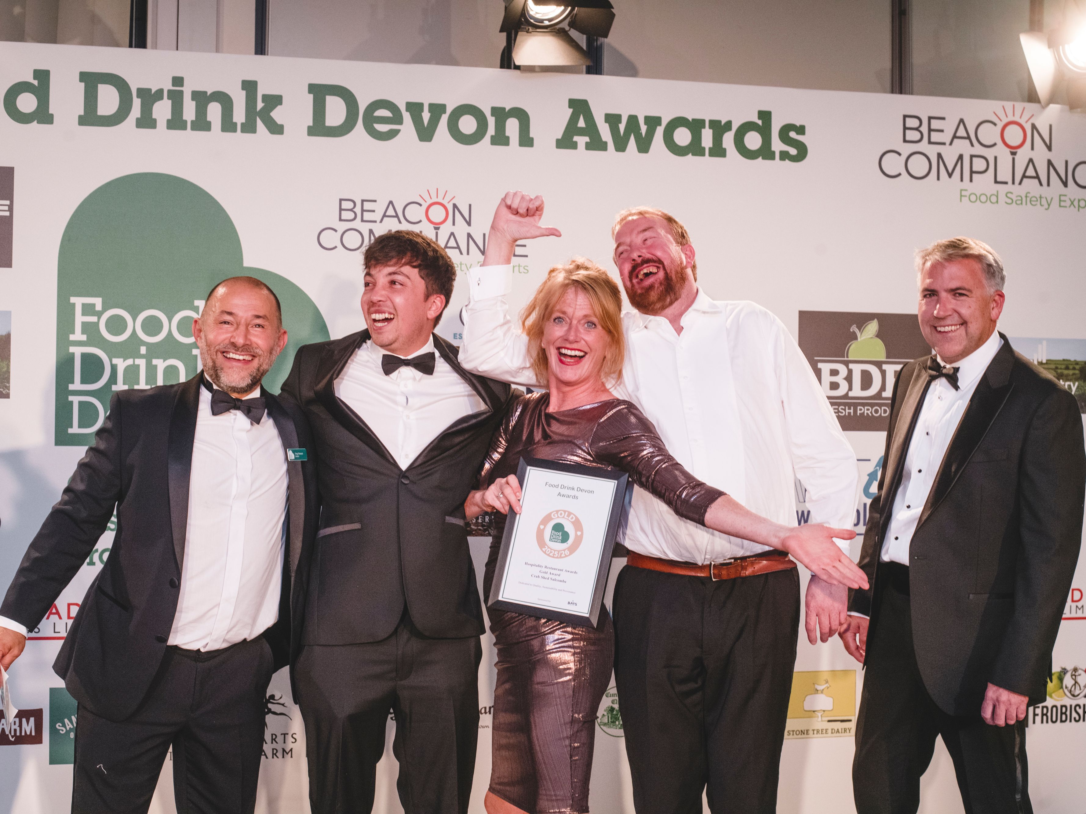 Crab Shed Salcombe Greg, James, Emma and Martin FDD Awards 25
