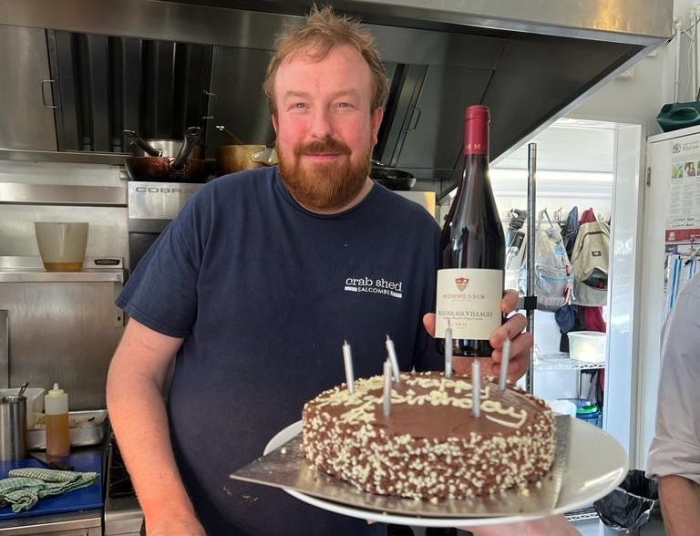 Martin O'Brien in Crab Shed Salcombe