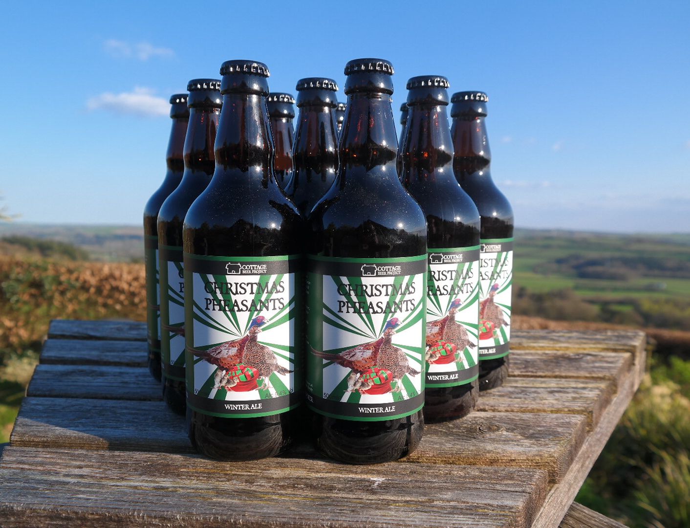 Cottage Beer Project Christmas Pheasants bottles