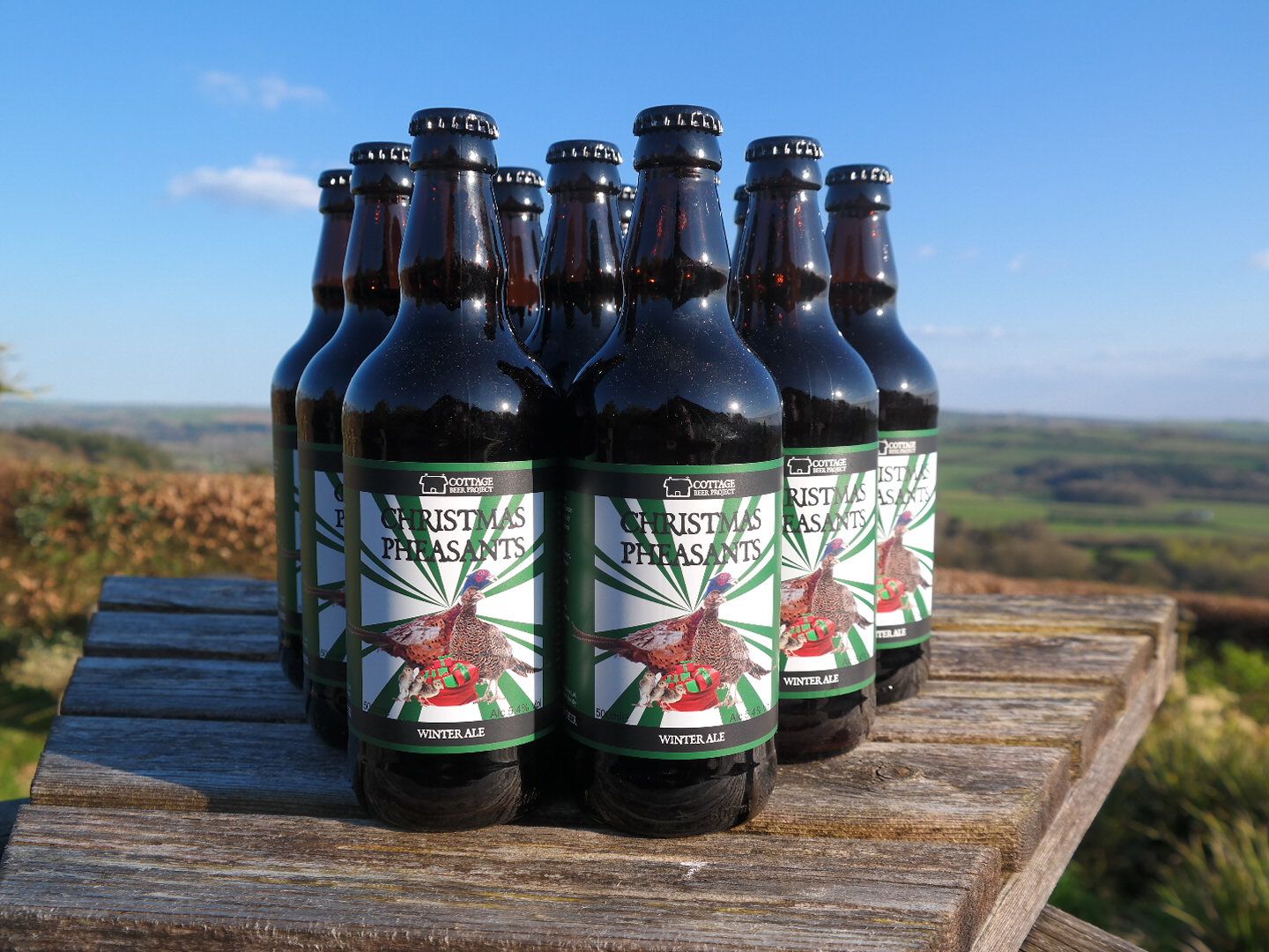 Cottage Beer Project Christmas Pheasants bottles