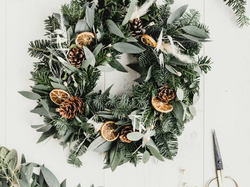 Salcombe Gin wreath making