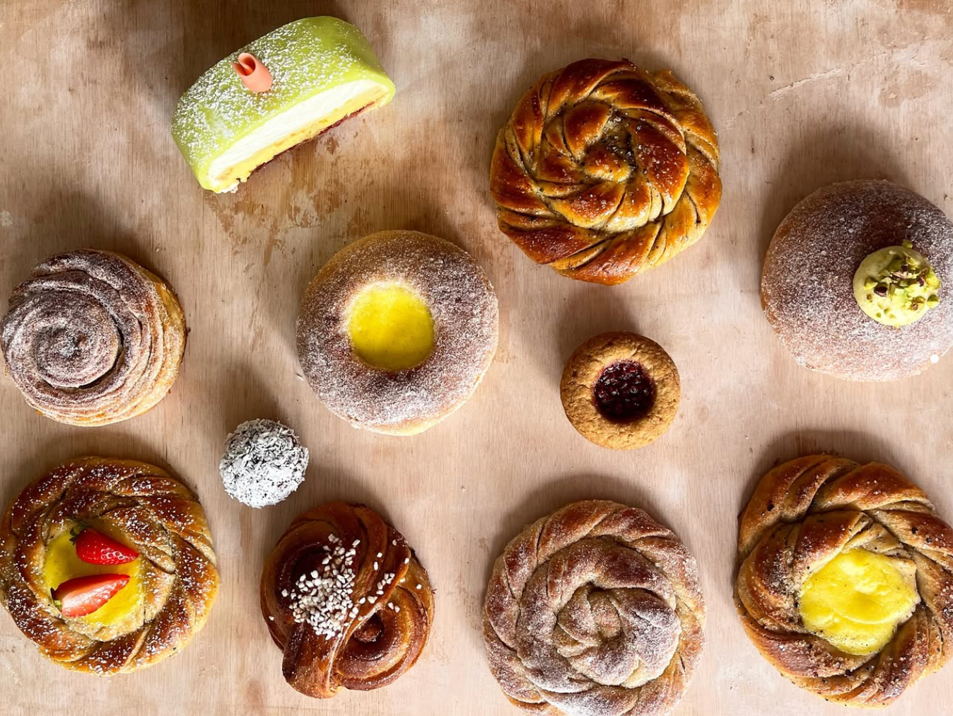 Selection of bakes by Fika Bakery