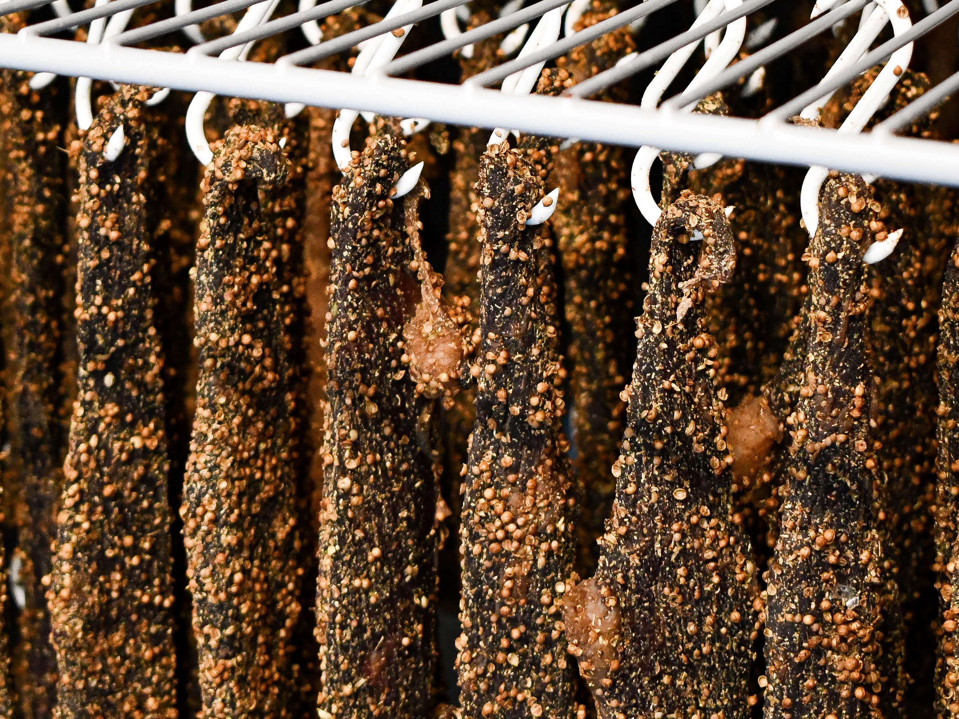 Inyama Biltong hanging meat
