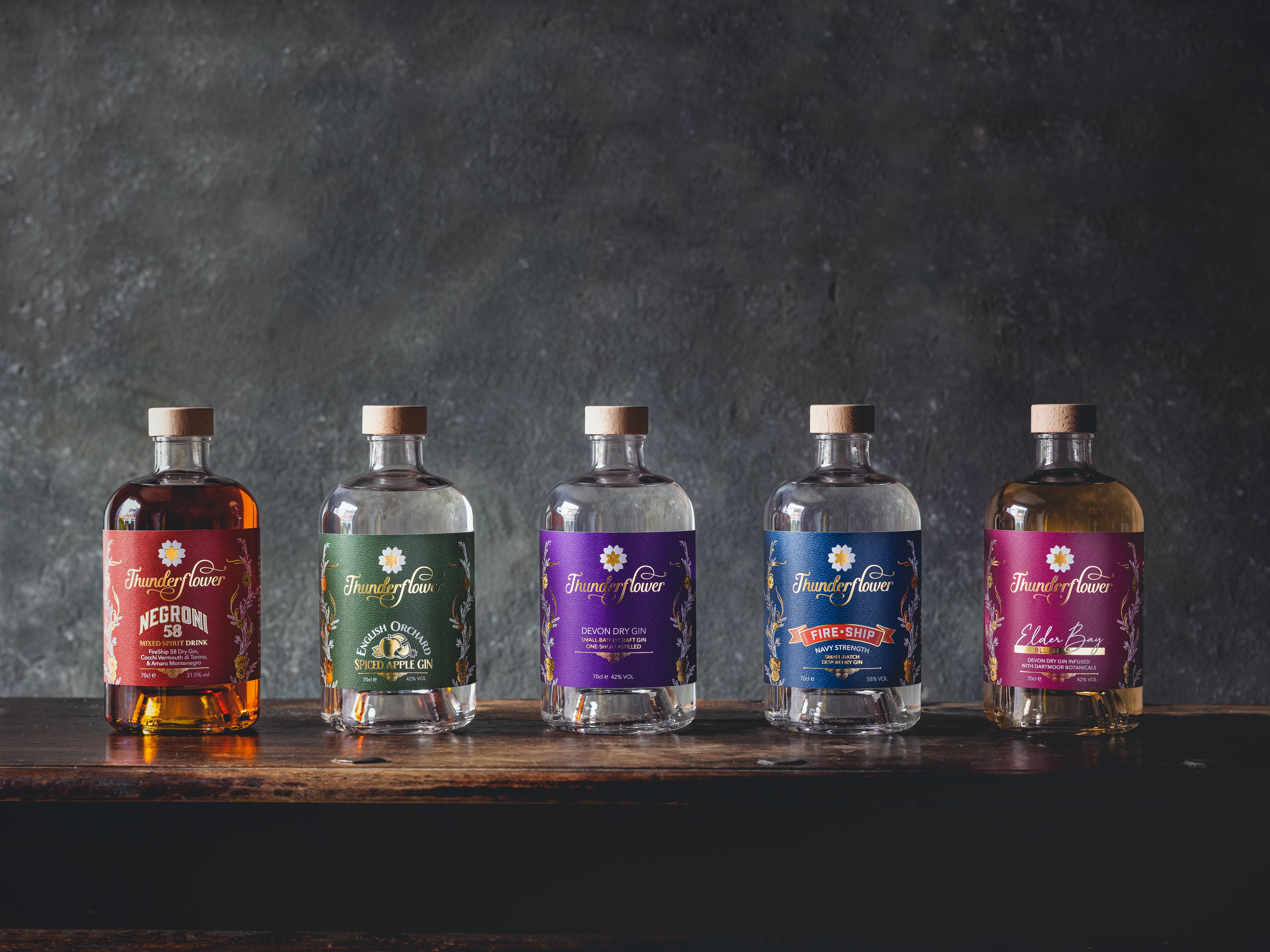 Thunderflower Gin range