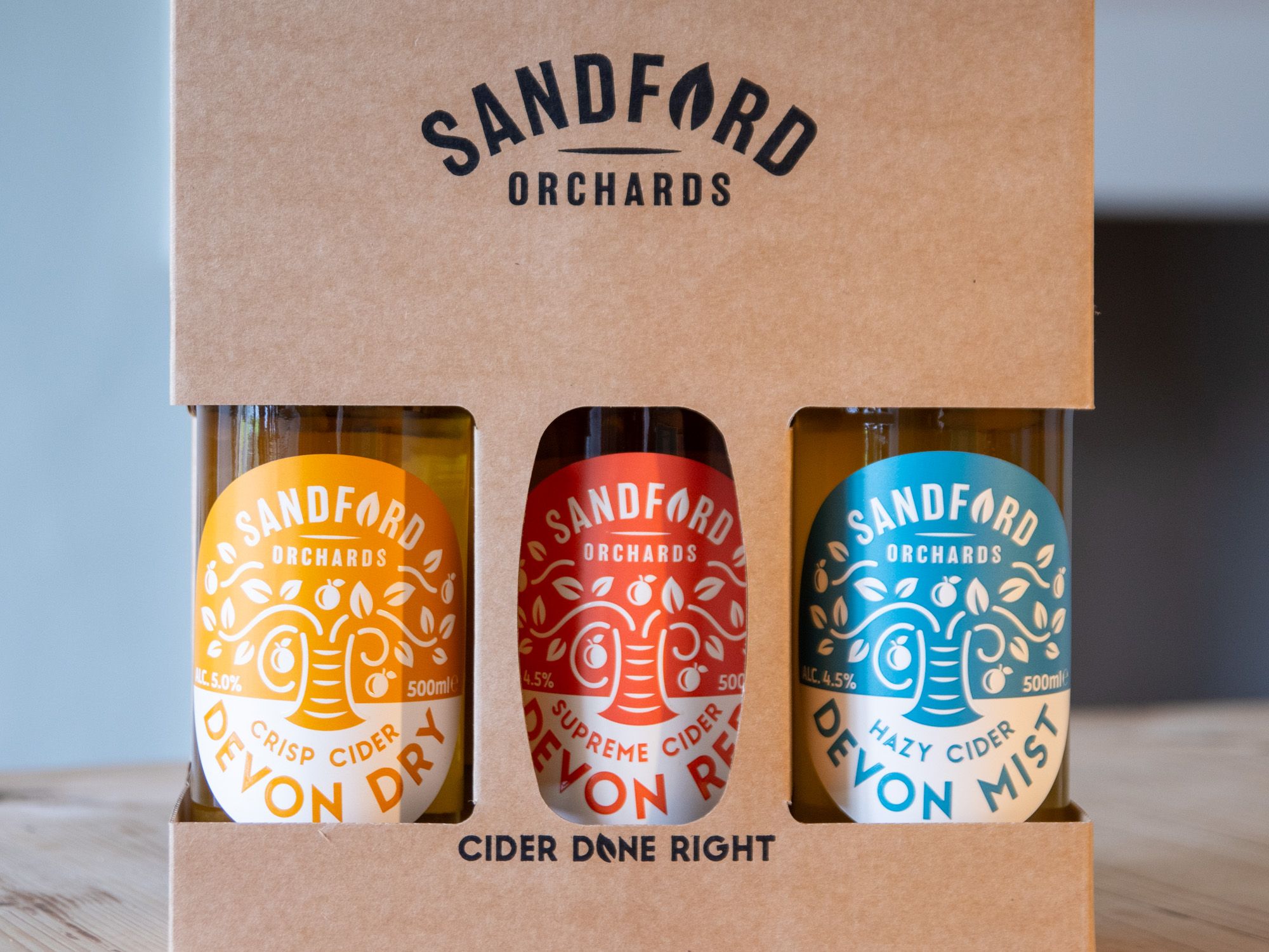 Sandford Orchards' Core Cider gift pack