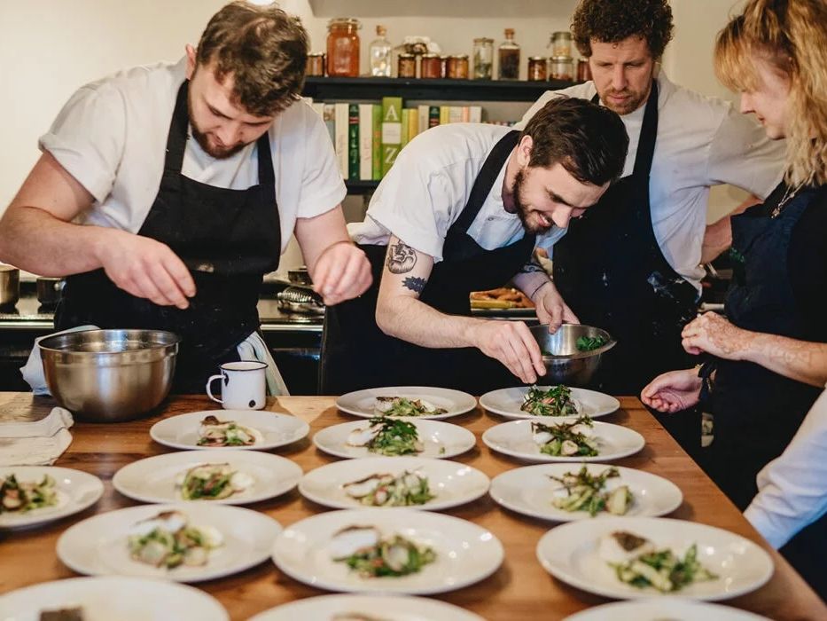 River Cottage feast plating up