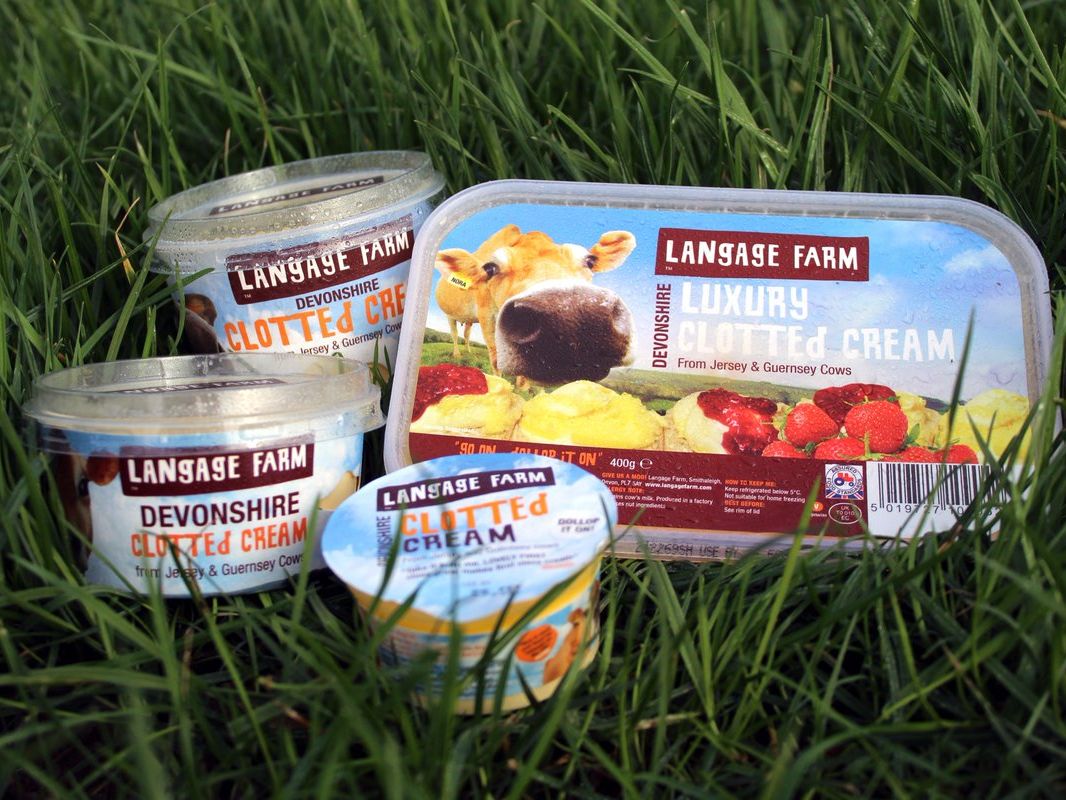Language Farm Clotted cream pots
