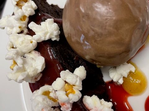 The Duck vegan choc brownie