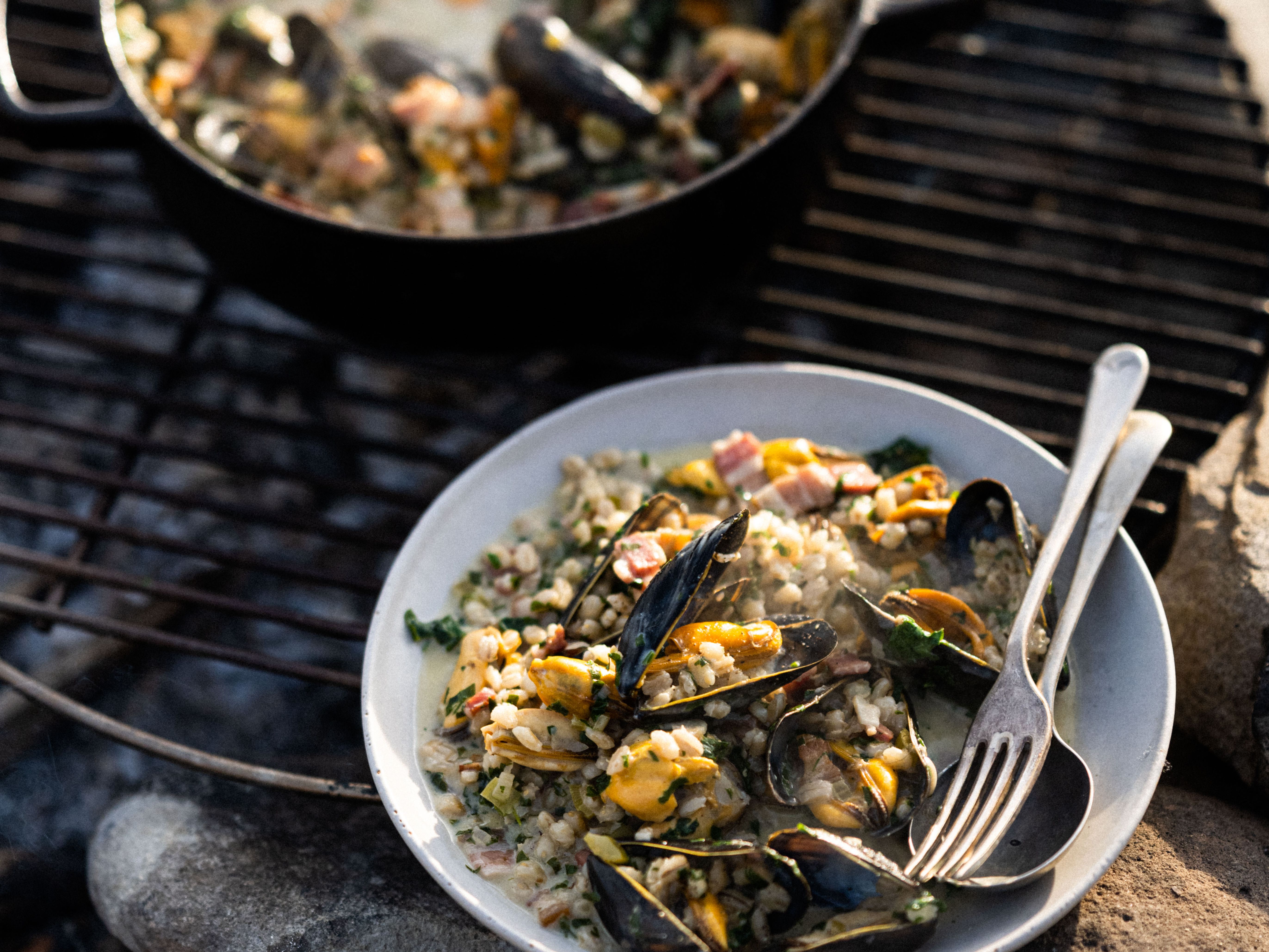 Gill Meller dish of mussels Sandridge