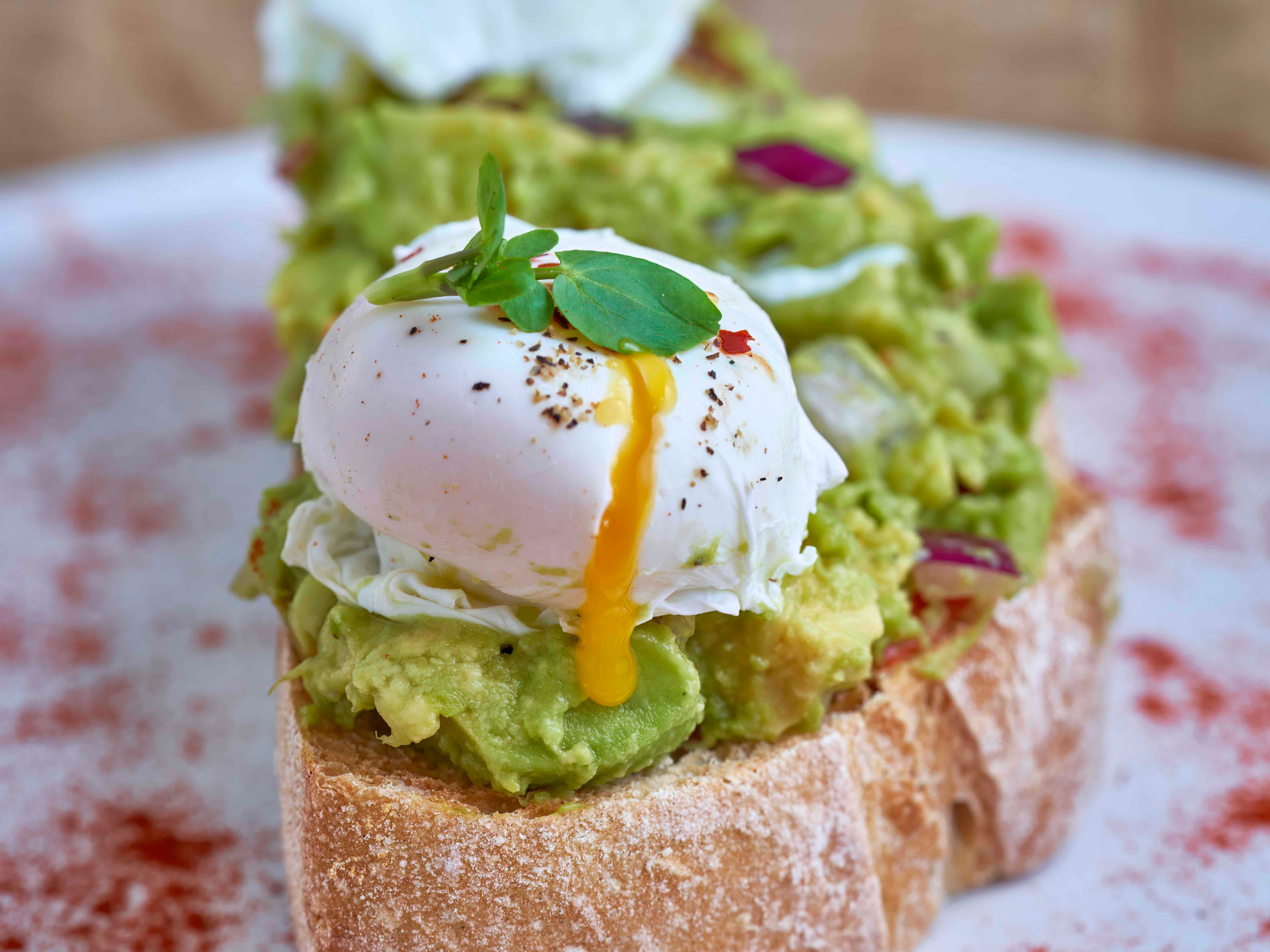 Bucket and Spade Poached egg avocado