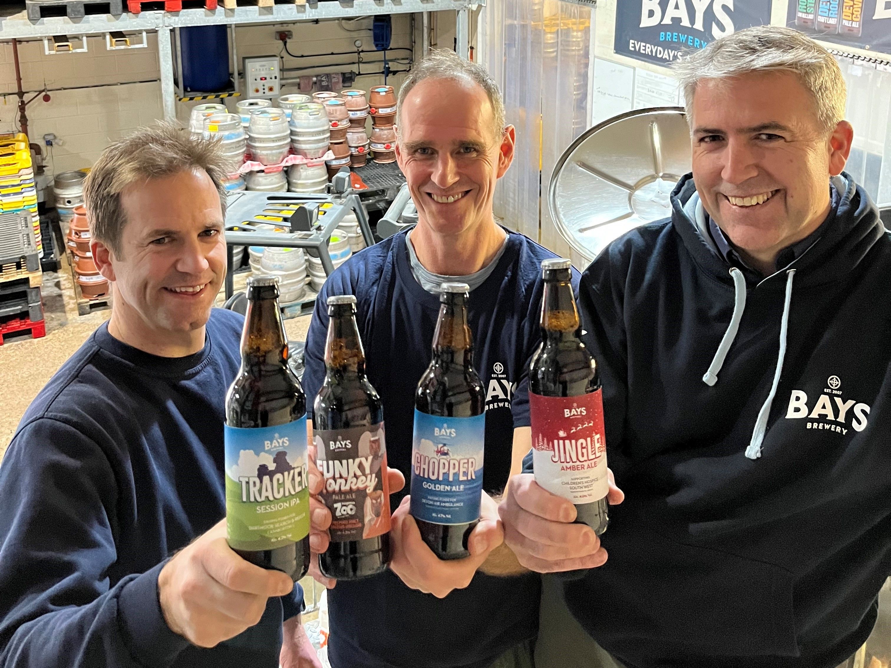 Bays Brewery Directors Toast Charity Total