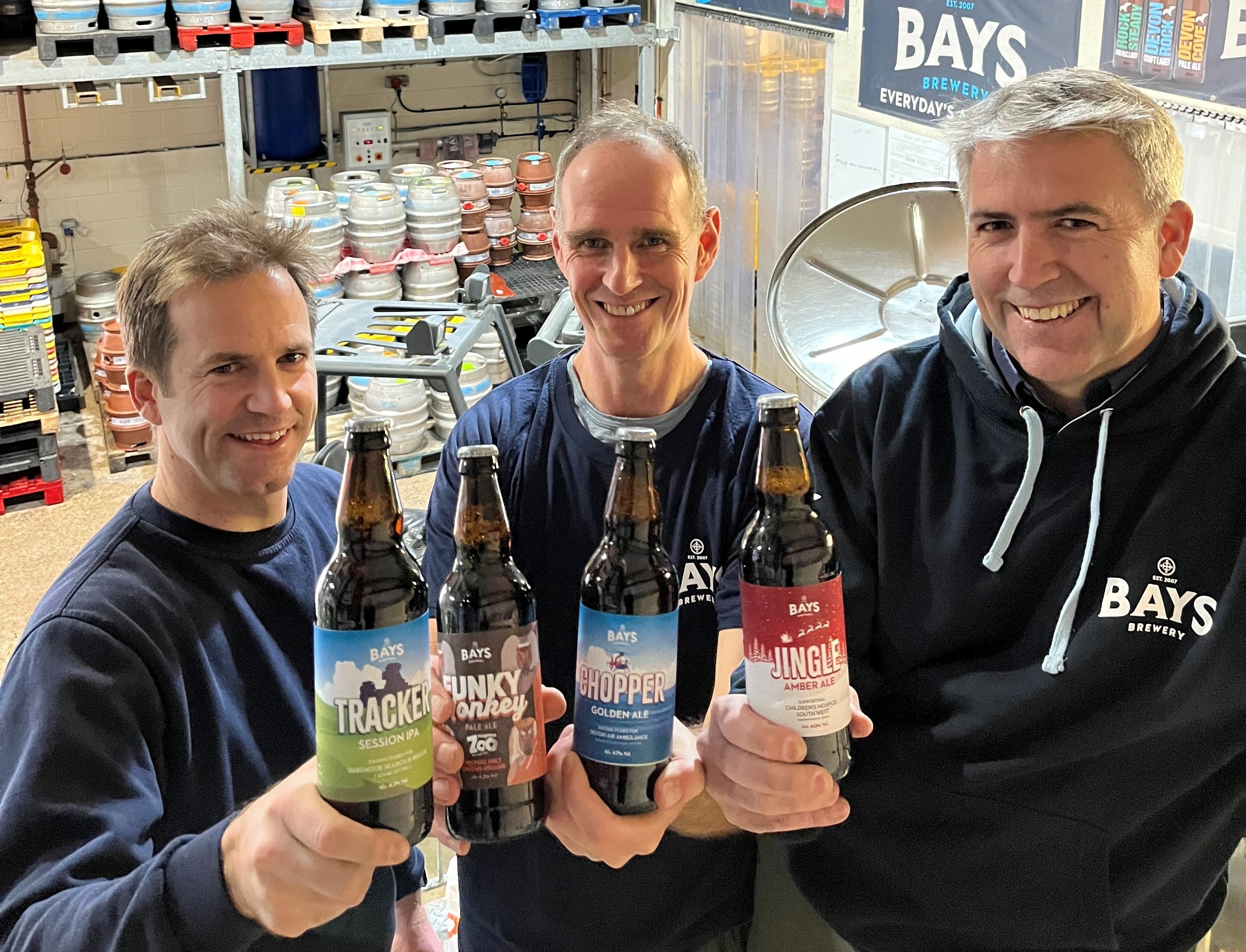 Bays Brewery Directors Toast Charity Total