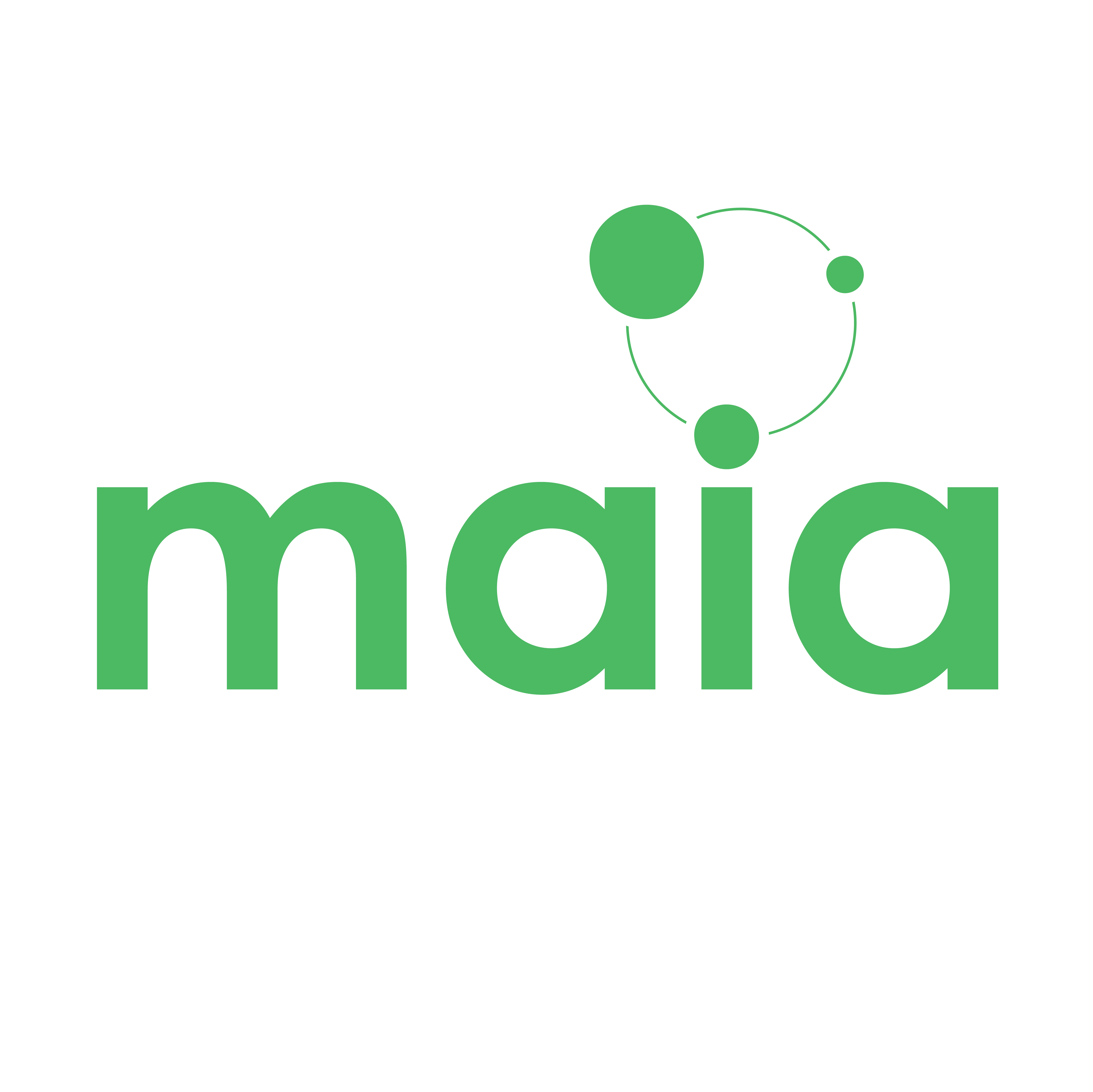 Maia_White circle+green type