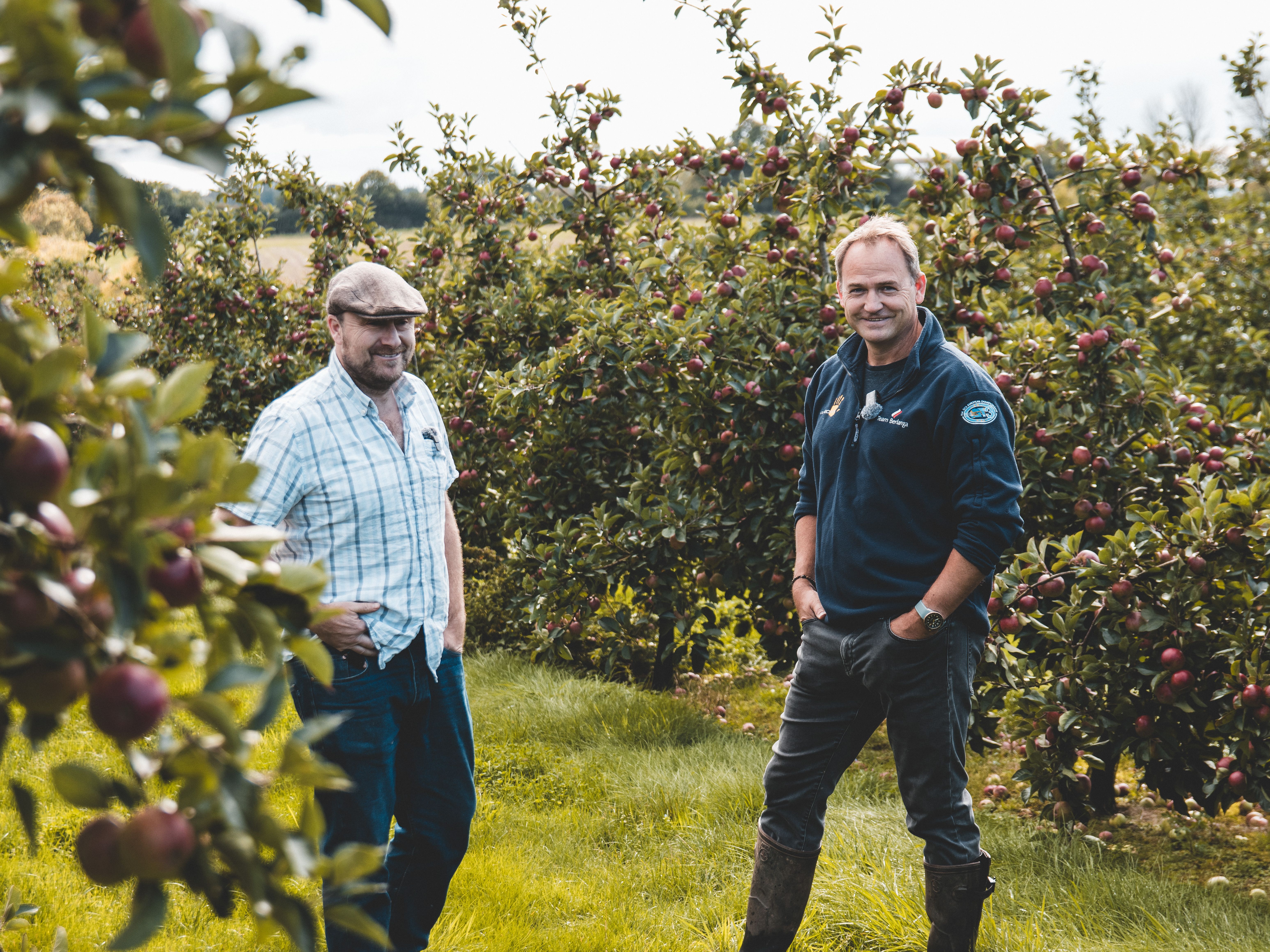 Barny Butterfield, founder of Sandford Orchards and Ben Collins, the ex-Stig