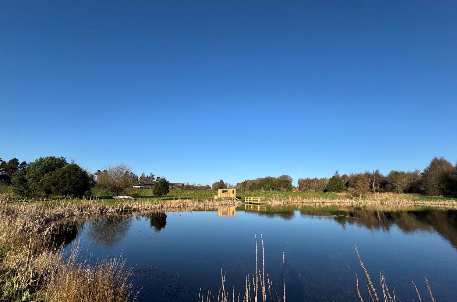 Peaceful waters looking over to the Wild Scottish Sauna