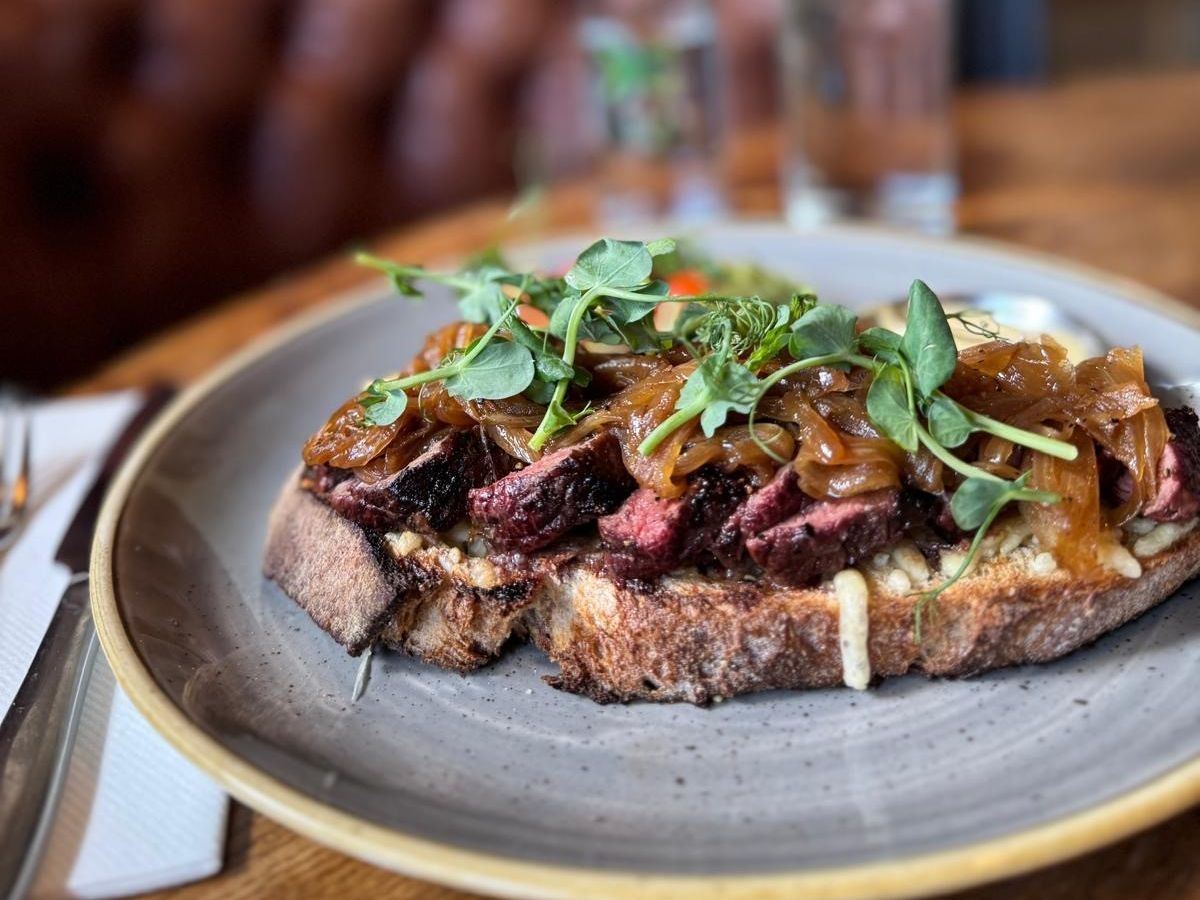 Open Steak Sandwich
