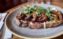 Open Steak Sandwich