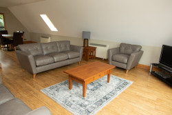 Sofa and table in living area