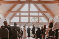 Ceremony in Buddon Burn building