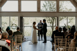 Ceremony in Buddon Burn building