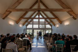 Ceremony in Buddon Burn building