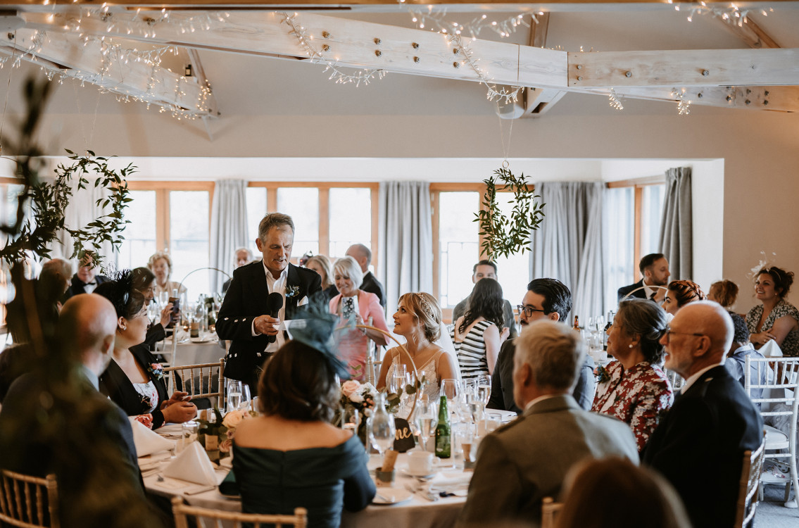 Wedding speeches in Inglesmaldie suite