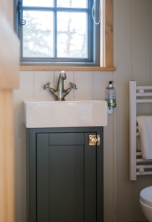 Sink in shepherds hut
