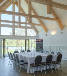 Buddon Barn suite set up for event