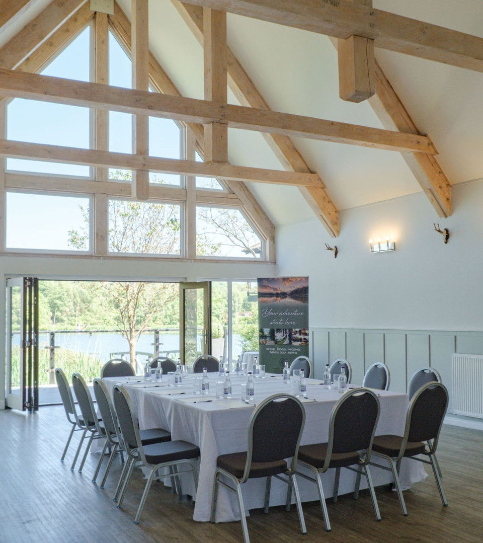 Buddon Barn suite set up for event