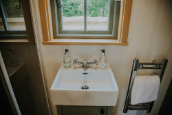 Bathroom in shepherds hut
