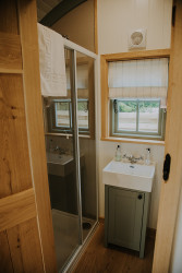 Bathroom in shepherds hut
