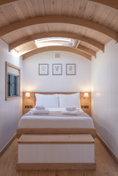 Bedroom in shepherds hut