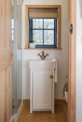 Bathroom in shepherds hut
