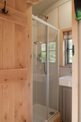 Bathroom in shepherds hut