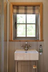 Bathroom in shepherds hut