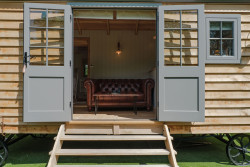 Doors open to shepherds hut