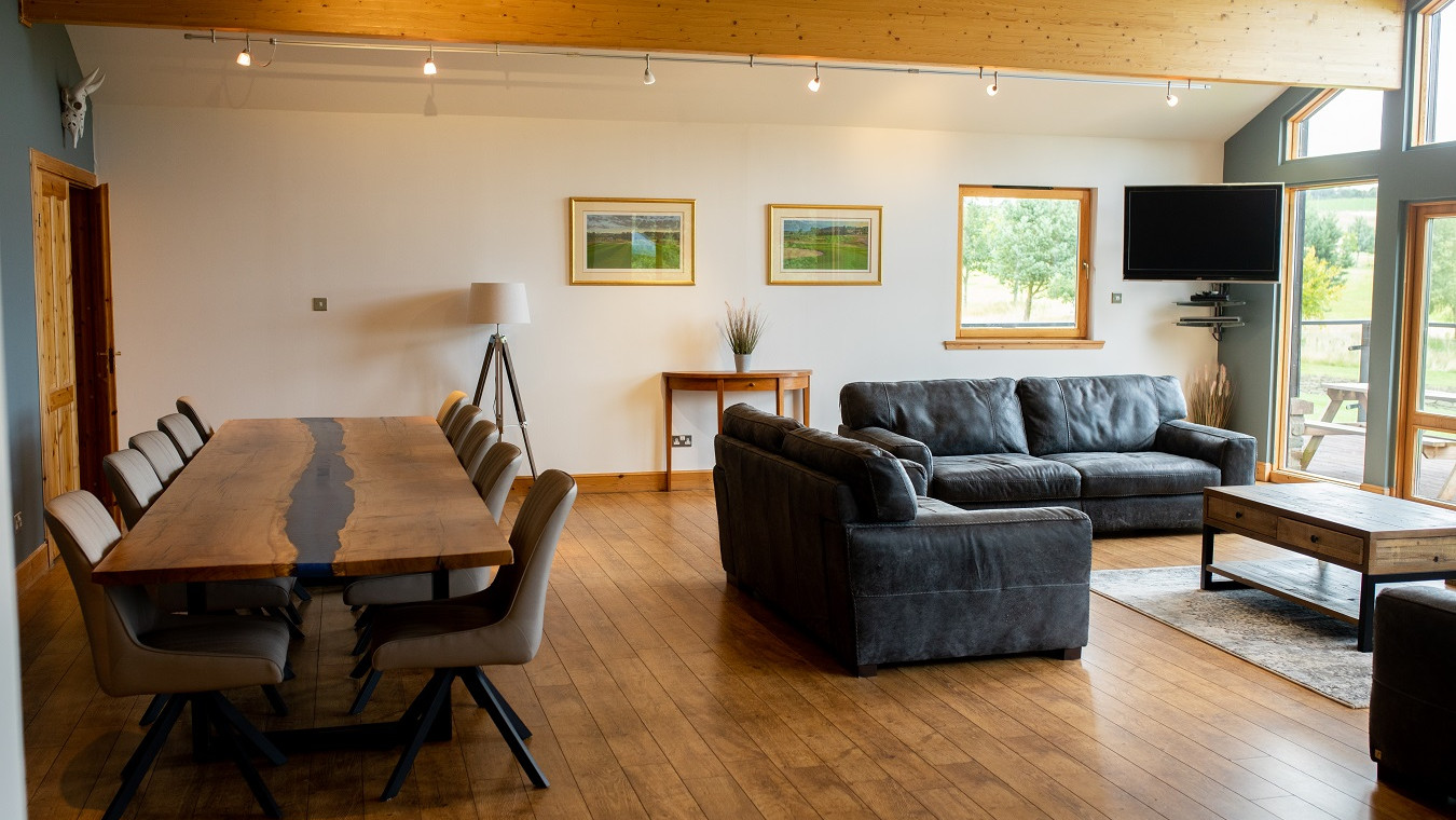 Living area in Kingennie court lodge