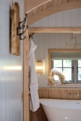 Bathroom in shepherds hut